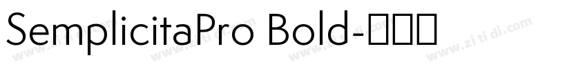 SemplicitaPro Bold字体转换